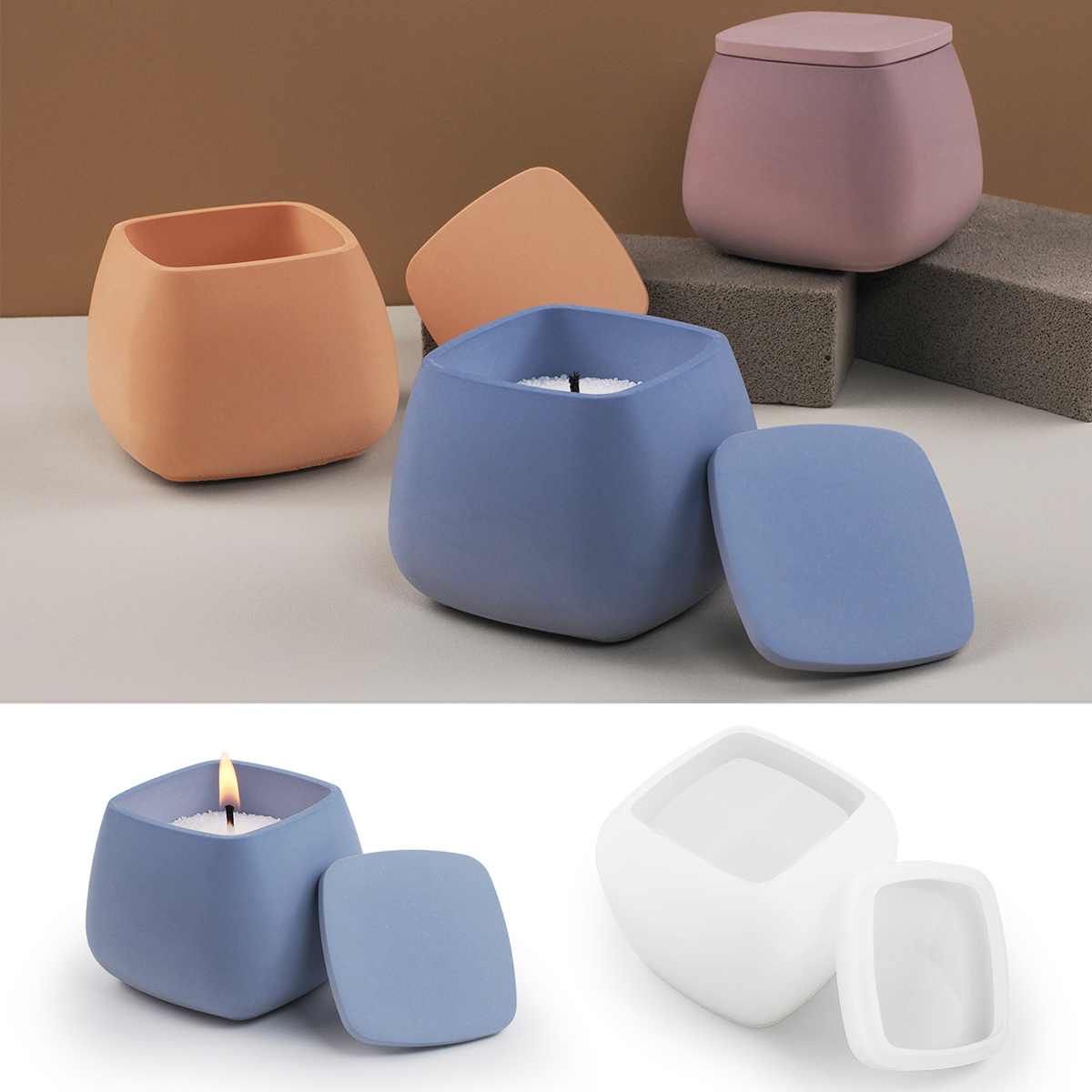 Candle Making Jars - Molde de silicone para jarra de