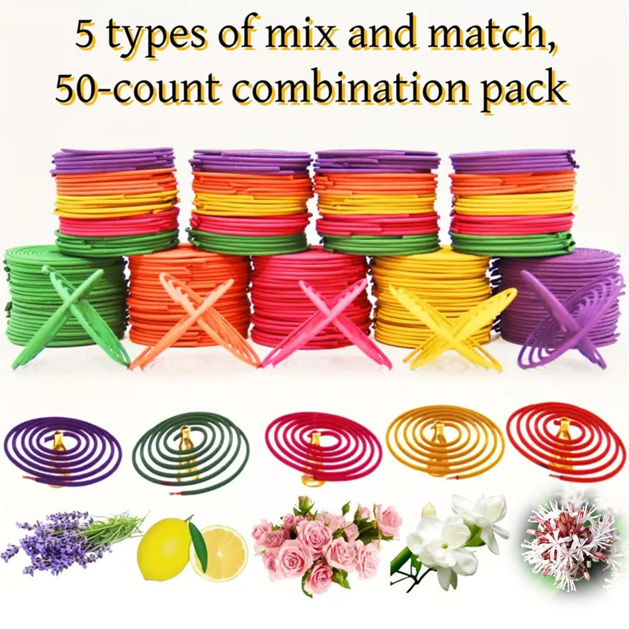 Uv Inhibitor Candle - 50 peças de bastões de incenso