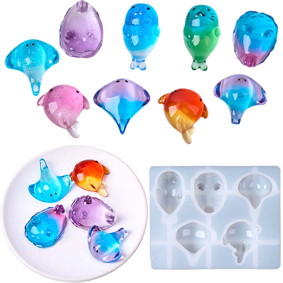 Candle Making Equipment - Molde de Silicone 3D de Raia