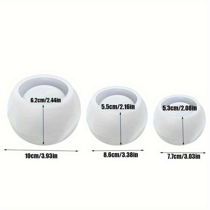 Candle Making Jars - Molde de Silicone Redondo para Vaso