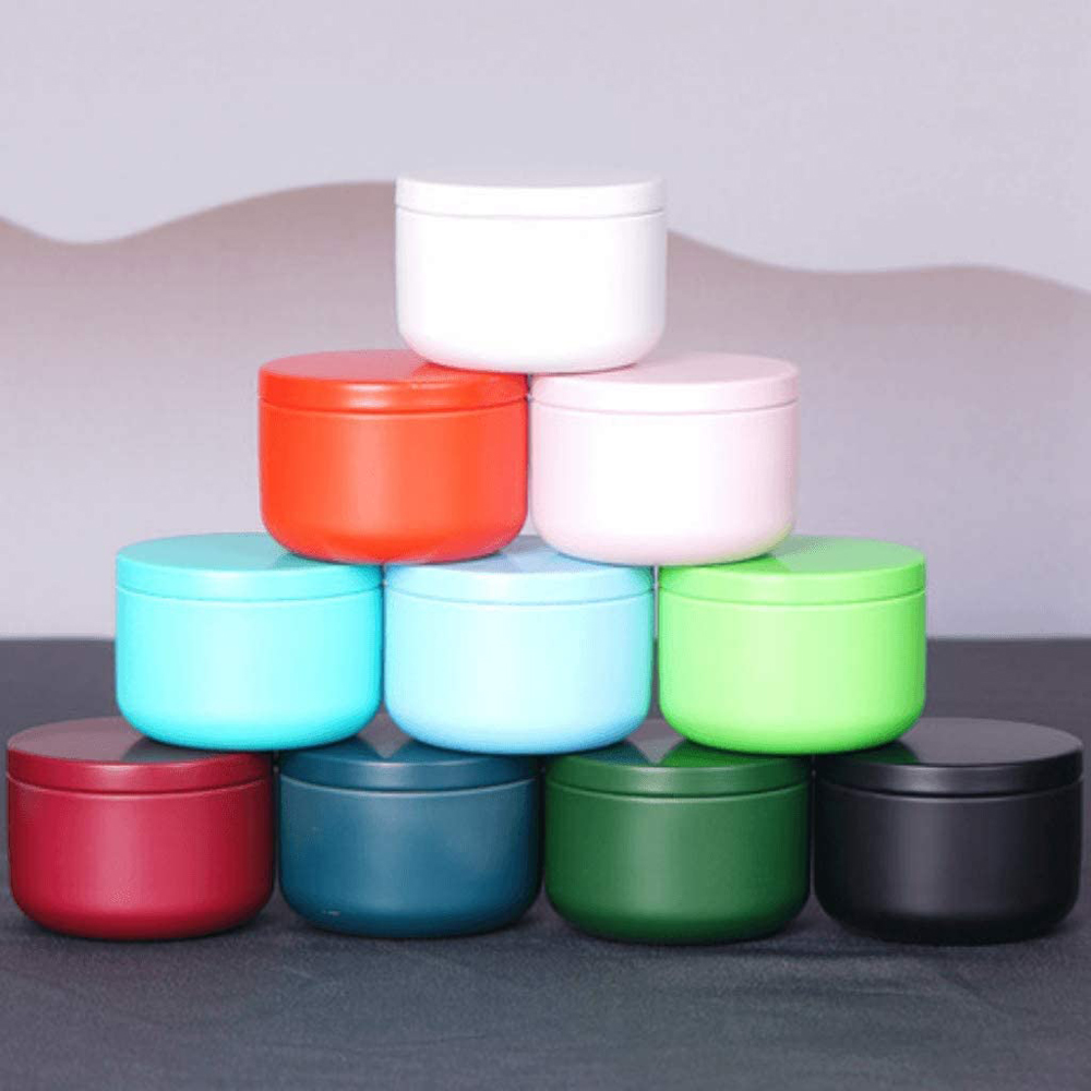 Candle Making Jars - Lata de chá com tampas herméticas,