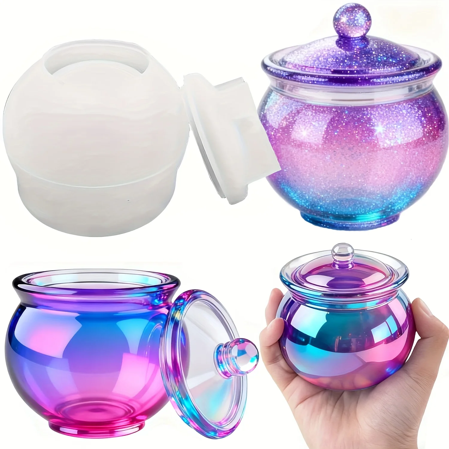 Candle Making Jars - 1 conjunto de moldes redondos de