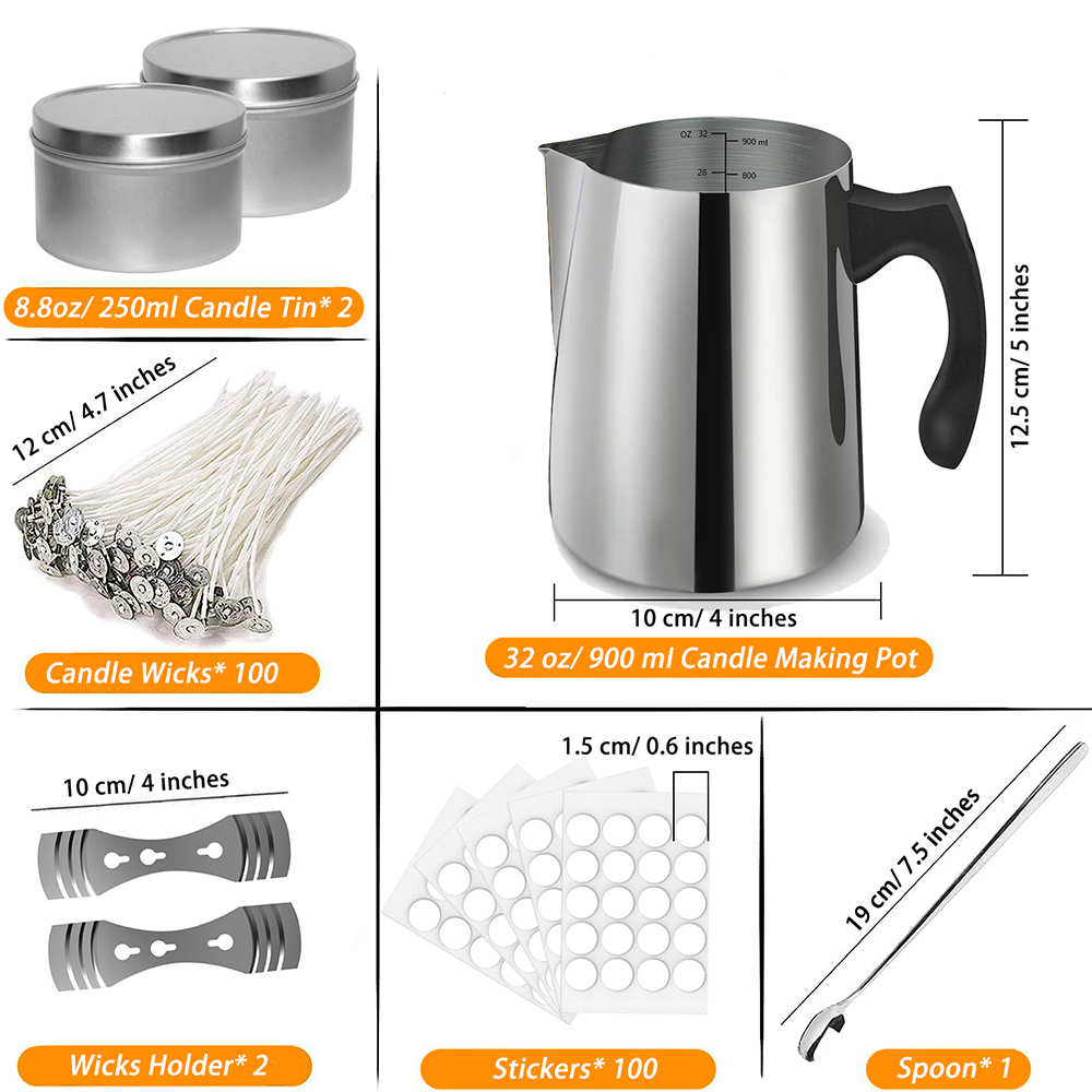 Kit inicial para fazer velas,  - Candle Making Jars avaliação e preço