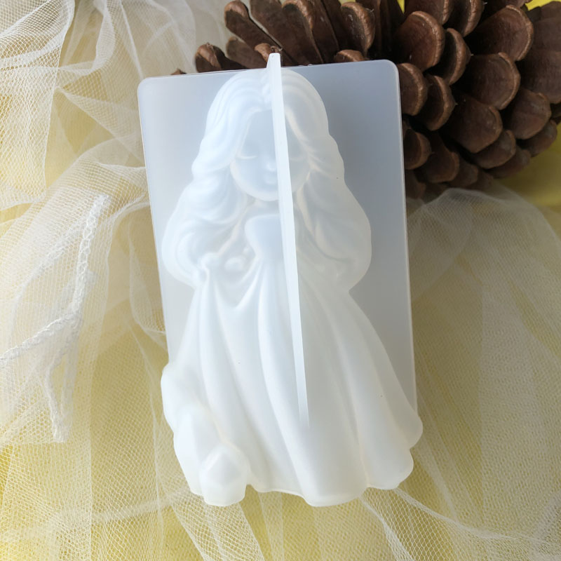 3d bonito princesa silicone ve - Candle Making Equipment avaliação e preço