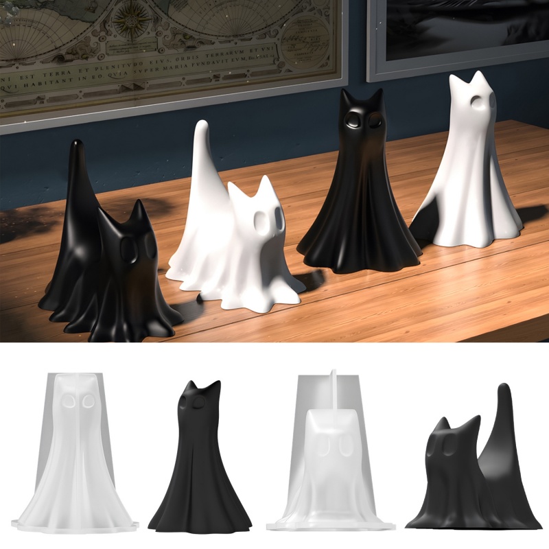 Gato fantasma halloween deskto - Candle Making Equipment avaliação e preço