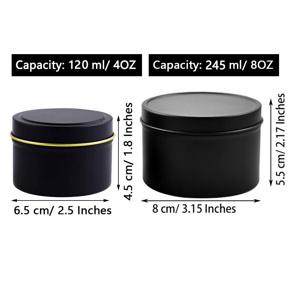 Latas de vela de 4 onças/8 onç - Candle Making Jars avaliação e preço