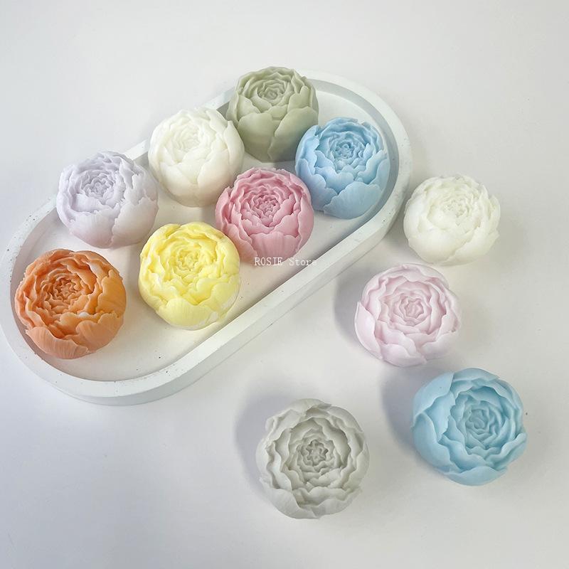 3D Peony Flower Silicone Mold, - Candle Making Business avaliação e preço