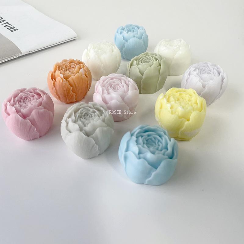 3D Peony Flower Silicone Mold, - Candle Making Business avaliação e preço