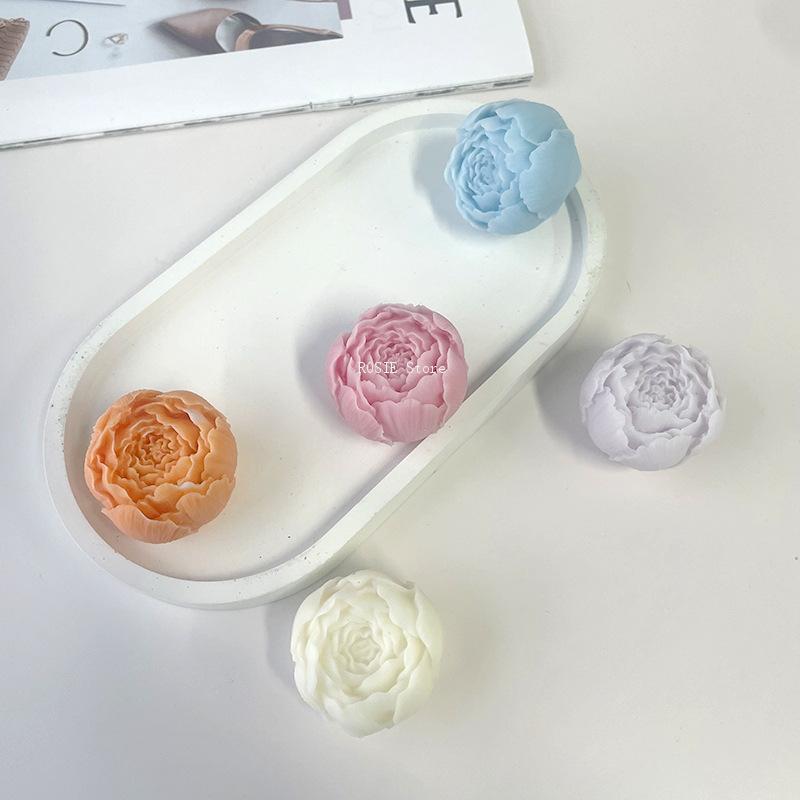 3D Peony Flower Silicone Mold, - Candle Making Business avaliação e preço