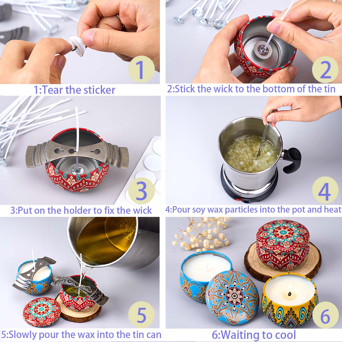 Kit de Ferramentas para Fazer  - Candle Making Jars avaliação e preço