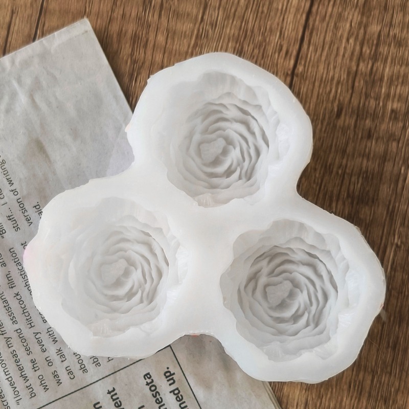 3 pçs/set peônia flor vela mol - Candle Making Business avaliação e preço