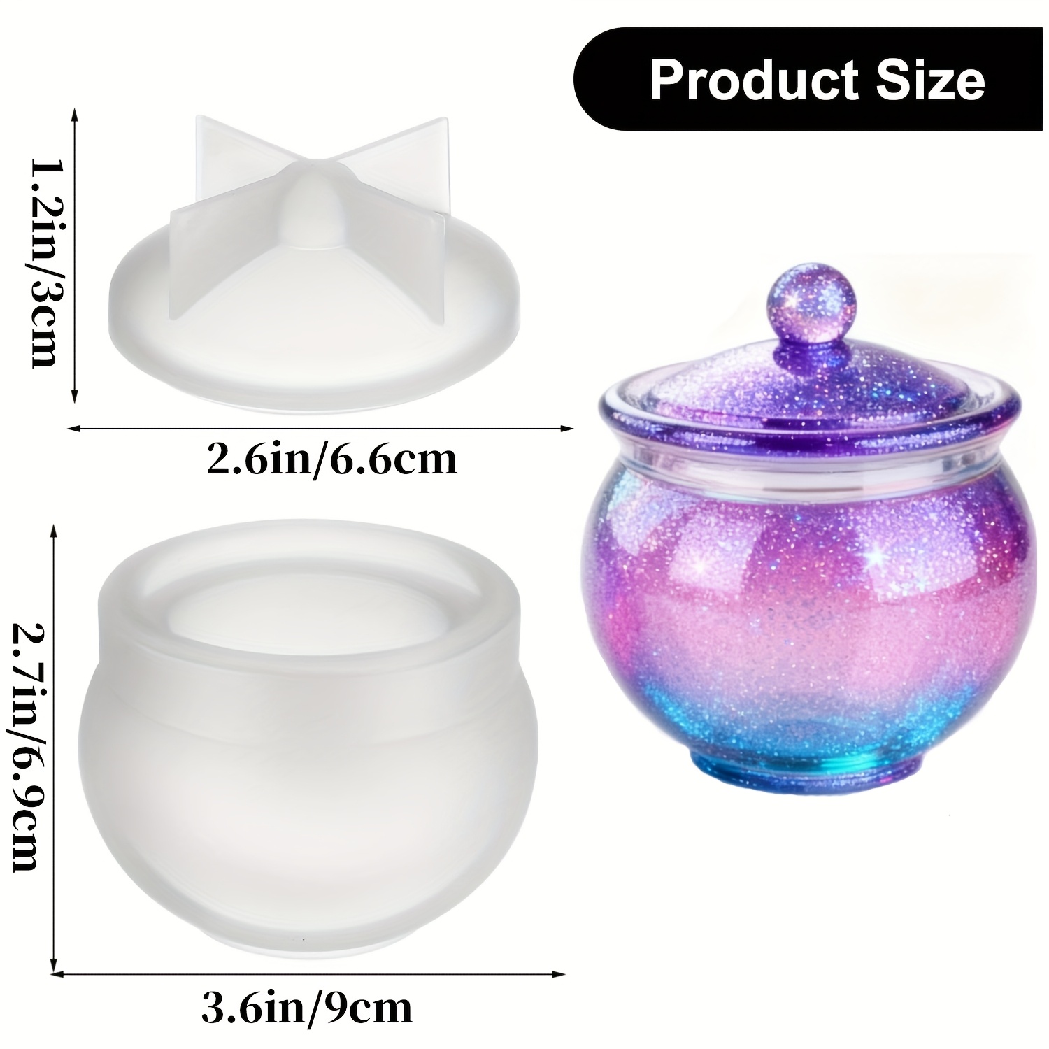 1 conjunto de moldes redondos  - Candle Making Jars avaliação e preço