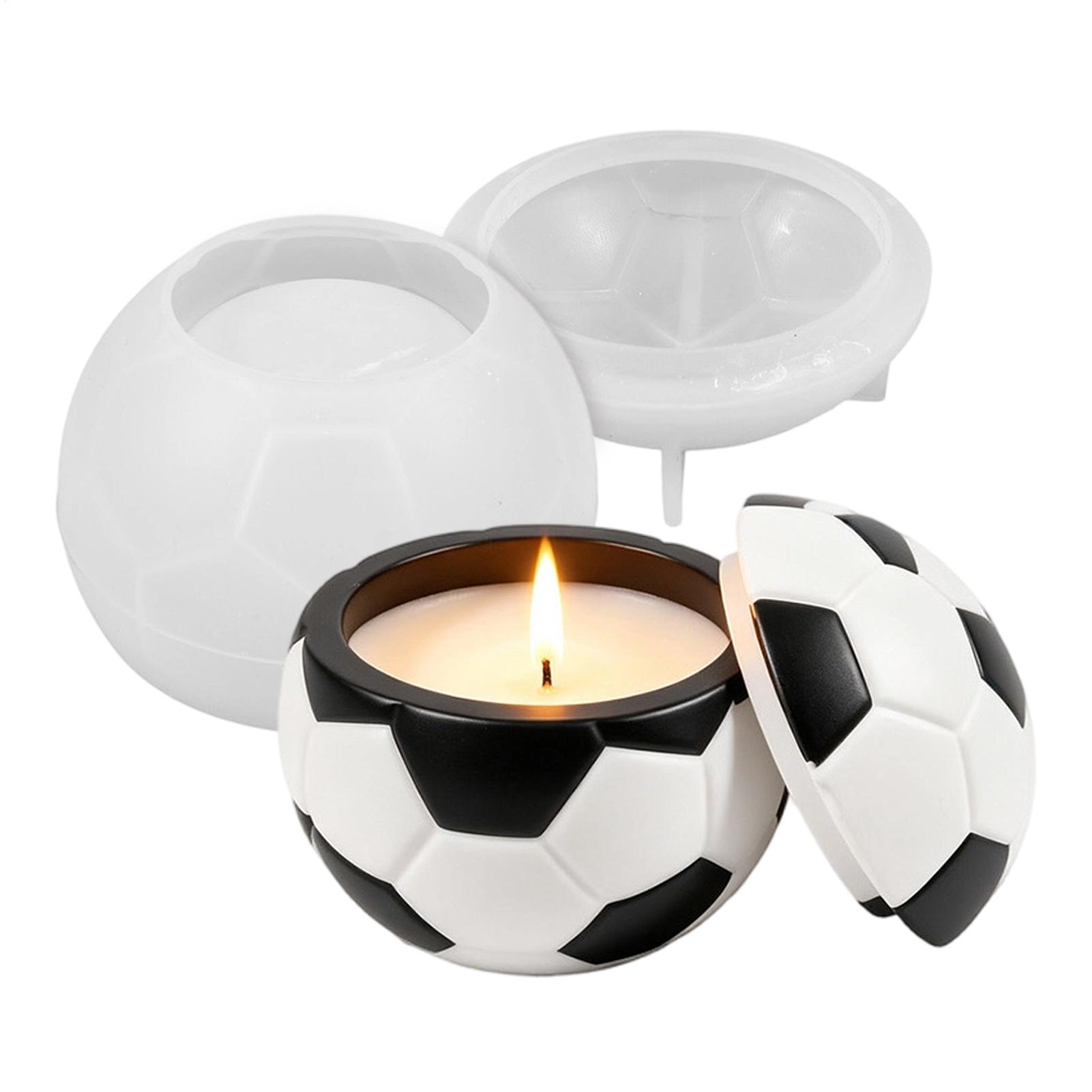 Molde de silicone para futebol - Candle Making Jars avaliação e preço