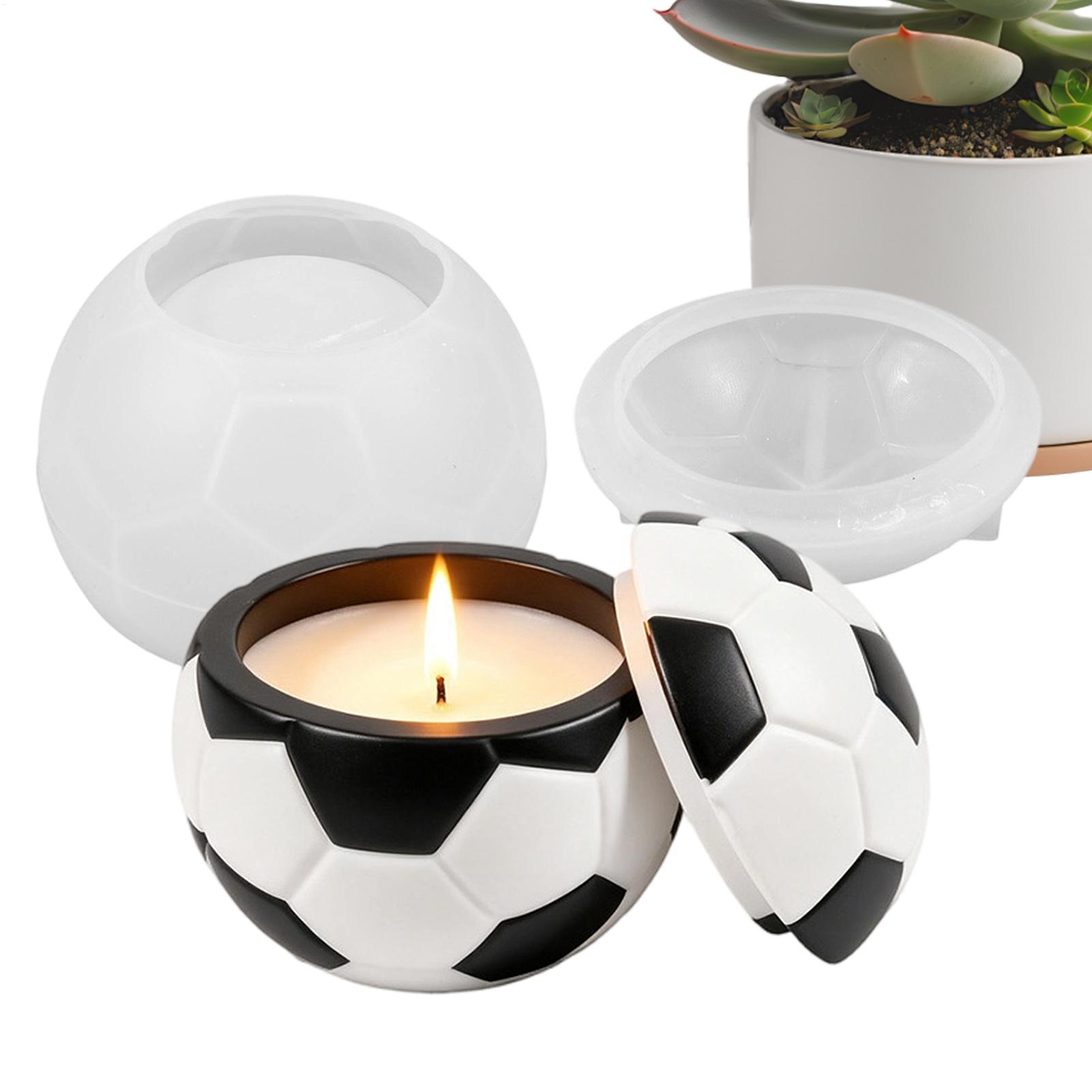 Molde de silicone para futebol - Candle Making Jars avaliação e preço