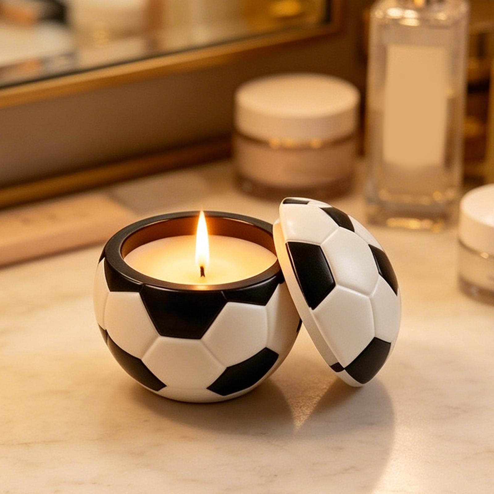Molde de silicone para futebol - Candle Making Jars avaliação e preço